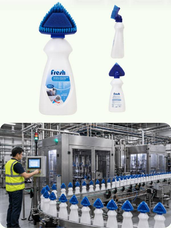 Quitamanchas para tapicería de 400 ml con aplicador de cepillo — Producto final