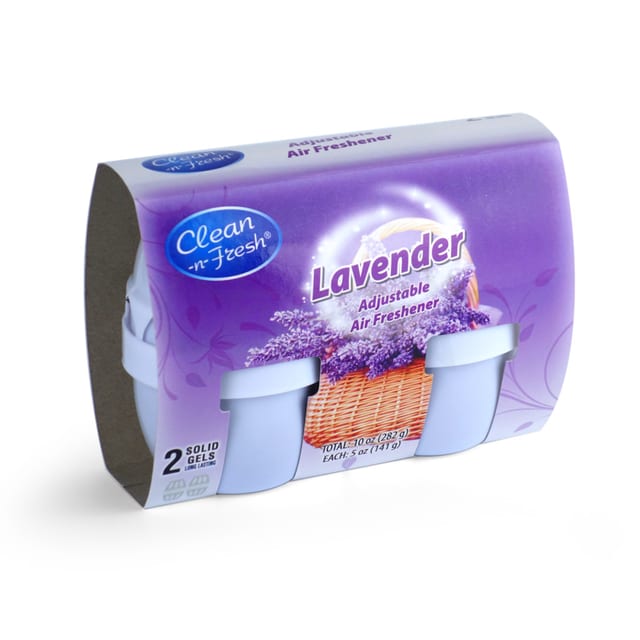 Solid Gel Air Freshener Lavender 2pack