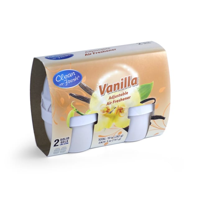 Solid Gel Air Freshener Vanilla 2pack
