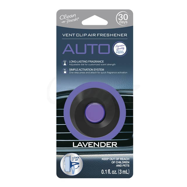 Osp250860 Auto Vent Clip Air Freshener Lavender 1Pack