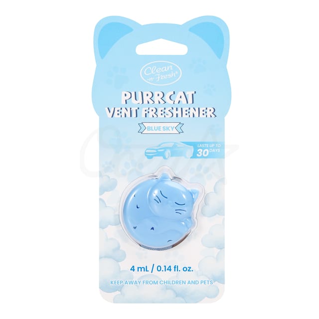 Osp250733 Purrcat Car Vent Freshener Blue Sky