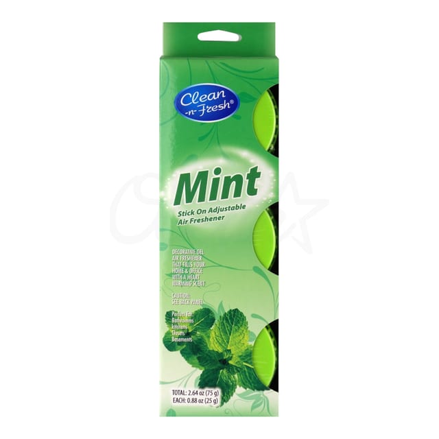 Adjustable Gel Air Freshener Mint 3pack