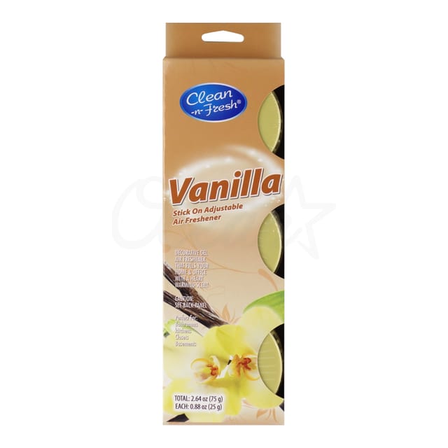 Adjustable Gel Air Freshener Vanilla 3pack 1