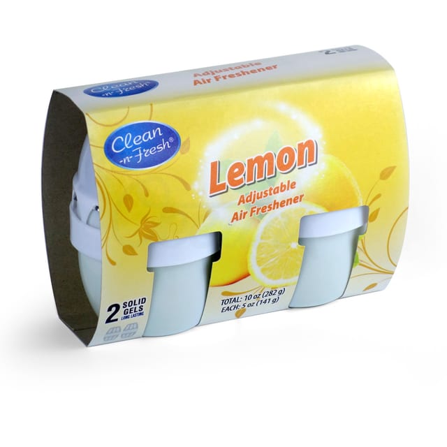 Solid Gel Air Freshener Lemon 2pack