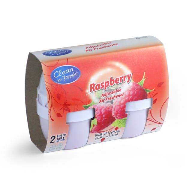 Solid Gel Air Freshener Raspberry 2pack