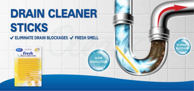Doce barras limpia desagües de 4 g: disuelven grasa, cabello y acumulaciones para mantener los desagües libres; echa una para limpieza potente y aroma fresco.