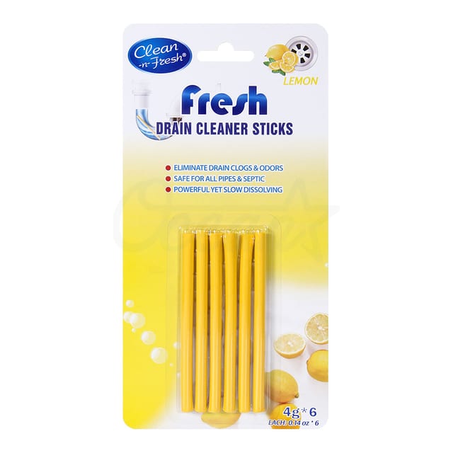 Osy24001 Drain Cleaner Sticks Lemon 6pack