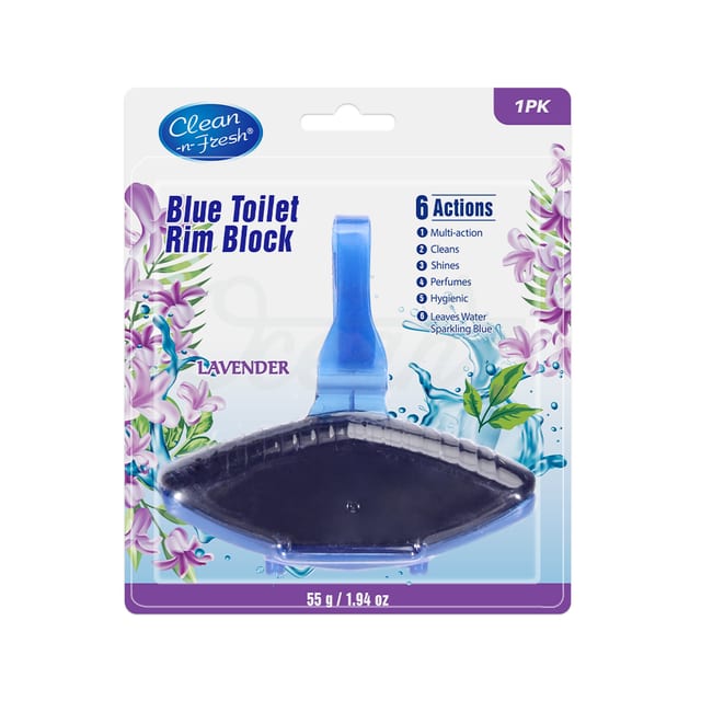 Blue Toilet Rim Block Lavender 1pack