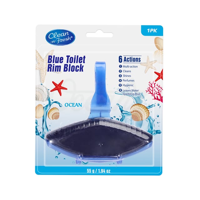 Blue Toilet Rim Block Ocean 1pack
