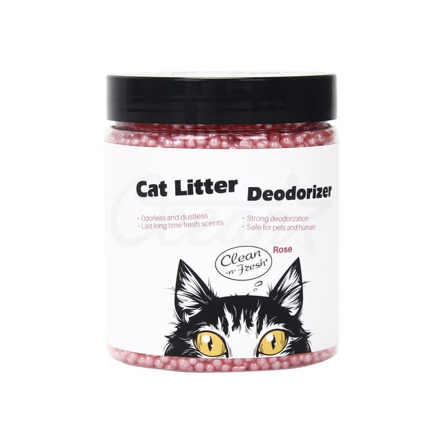 Osp2105 Cats Litter Silicone Beads Air Fresher Jar Rose 200g