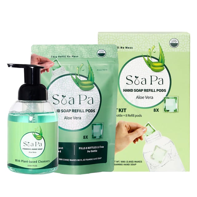 Hsp7003 Concentrated Hand Soap Pods Set Aloe Vera 325ml