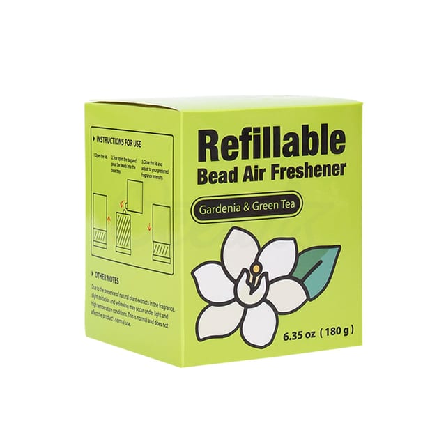2 Pull out Square Box Beads Gardenia & Green Tea 180g