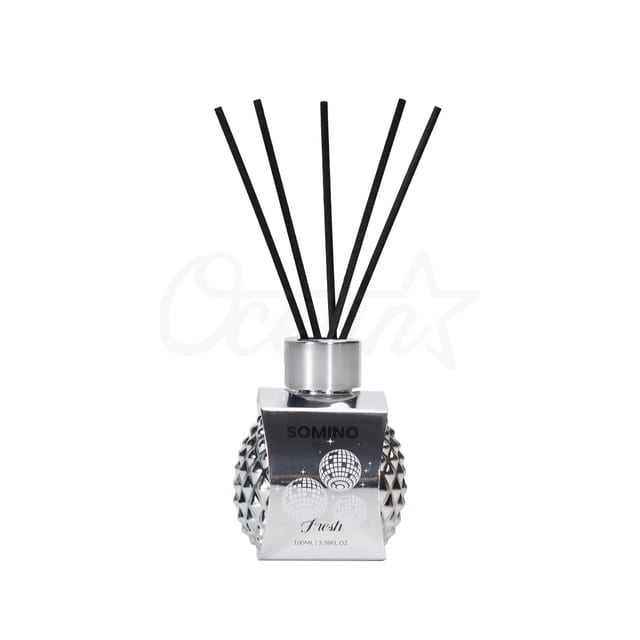 Osp250815 Disco Ball Silver Bottle With Silver Cap Reed Diffuser 100ml