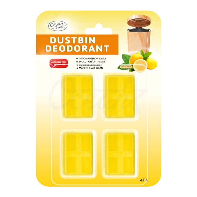 Osf19006 Dustbin Deodorant Lemon 4pack