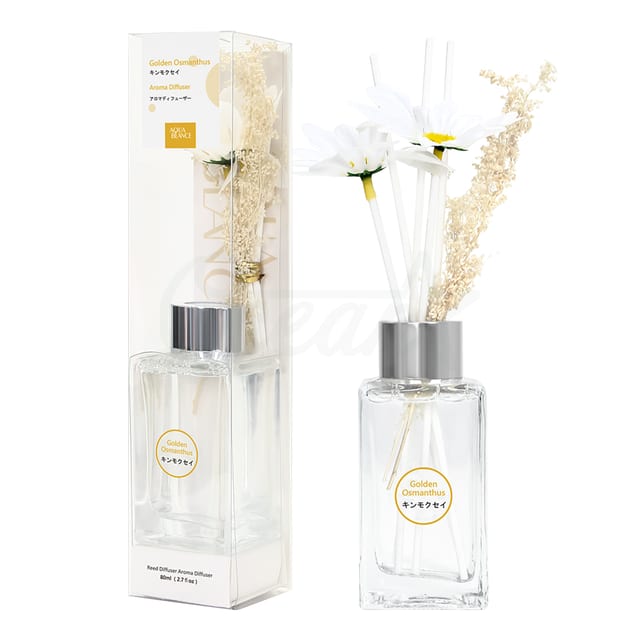 Osl22034 Golden Osmanthus Aroma Diffuser Set With Flower 80ml