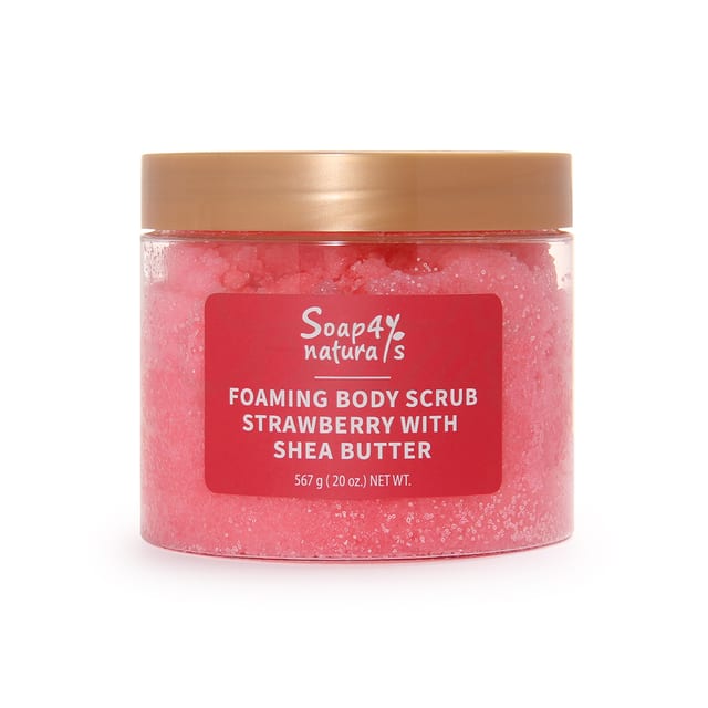 Bsc5002 Foaming Body Scrub Strawberry With Shea Butter 567g