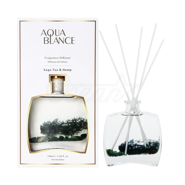 Osl23h01 Flower Reed Diffuser Sage Tea Hemp 100ml