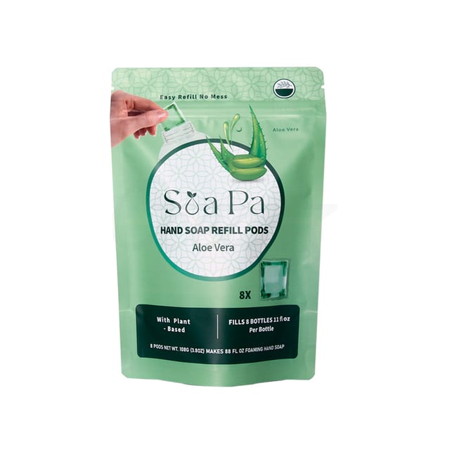 Hsp7002 Hand Soap Refill Pods Aloe Vera 8pack