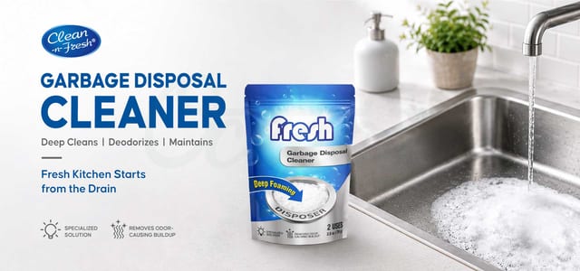 35 g Garbage Disposal Cleaner, 2-Pack, Foaming Packets for Grease, Food Buildup and Odors Two 35g garbage disposal cleaner packets — heavy-duty foam expands to scrub blades, grinding chamber, and pipes for deep clean and odor kill.