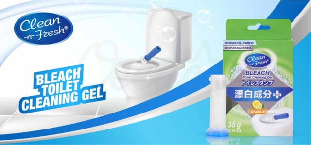 Gel limpieza inodoro con cloro 38g: descompone manchas amarillas y negras en la taza con tecnología avanzada de sello en gel activada cada descarga.
