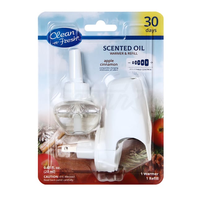 Scented Oil Warmer Refill Plugin Apple Cinnamon 1warmer 1refill