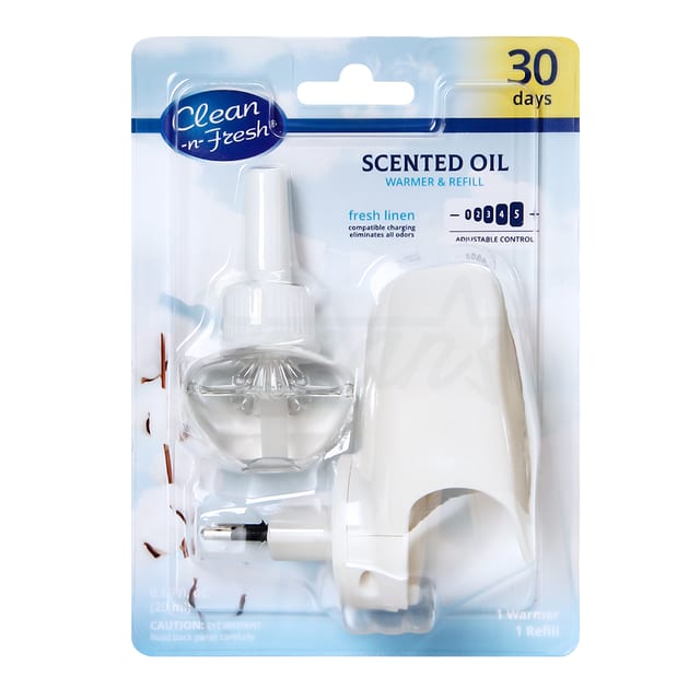Scented Oil Warmer Refill Plugin Fresh Linen 1warmer 1refill