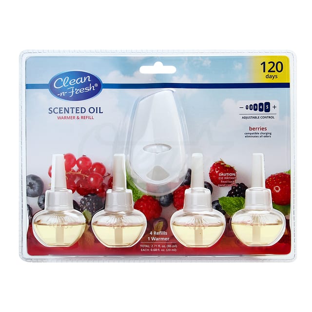 Scented Oil Berries 1warmer 4refills