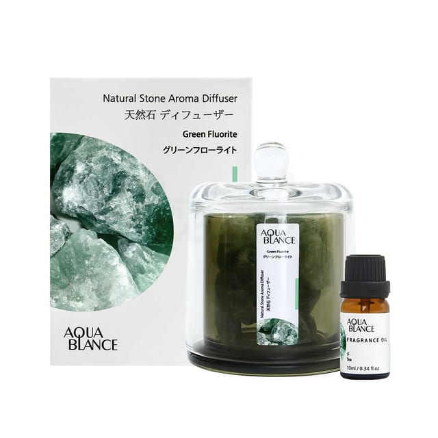 Osl23103 Natural Stone Aroma Diffuser Tea With Green Fluorite