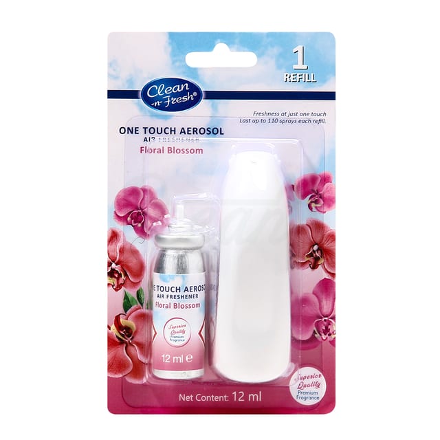 One Touch Mini Aerosol Air Freshener Floral Blossom 1refill