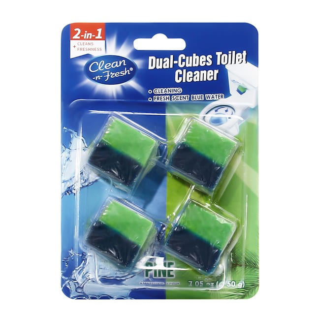 Dual Cubes Toilet Cleaner Pine 4pk