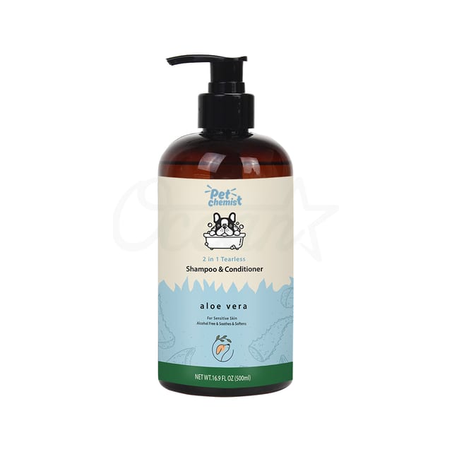 Osp21008 Pets Tearless 2 in 1 Shampoo Conditioner Aloe 500ml