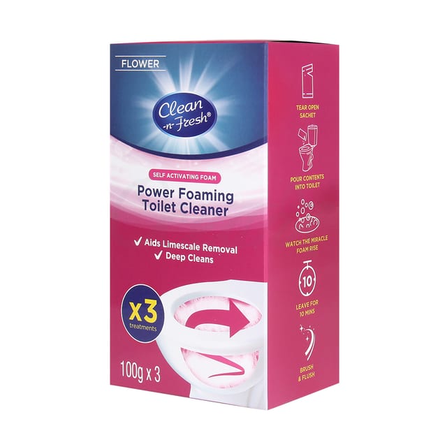 Osg240410 Power Foaming Toilet Cleaner Flower 3pack
