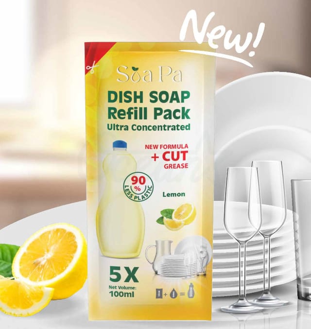 Bolsa recambio de champú concentrado 100ml — mezcla con agua para rellenar tu botella, reduce el plástico y mantiene la misma eficacia de limpieza.