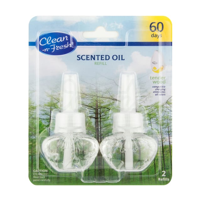 Scented Oil Refill Tender Wood 2pack