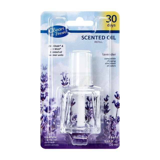 Scented Oil Refill Glass Lavender 1refill