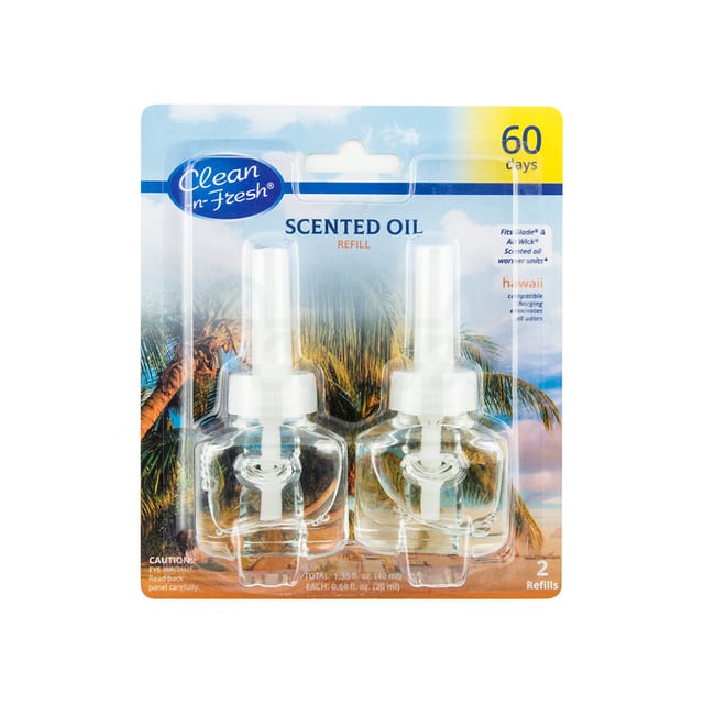 Scented Oil Universal Refill Glass Hawaii 2pack