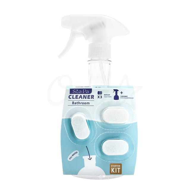 Os E2304003 Bathroom Cleaner Start Set Blister Pack 1trigger Spray 8g 3tablets Front