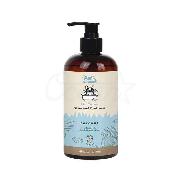 Osp21008 Pets Tearless 2 in 1 Shampoo Conditioner Coconut 500ml