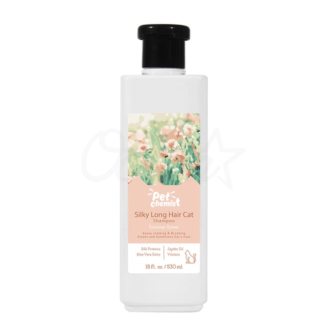 Osp21075 Silky Long Hair Cat Shampoo Flower 530ml