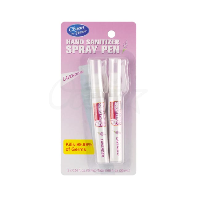 10ml Pocket Hand Sanitizer Spray Pen Lavender 2 Pack