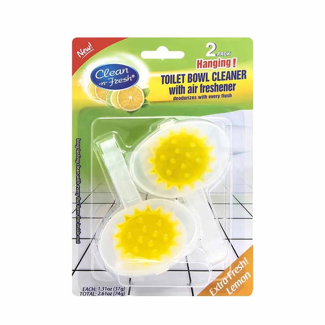Os G19041 Sun Shape Gel Toilet Block Lemon 2pack