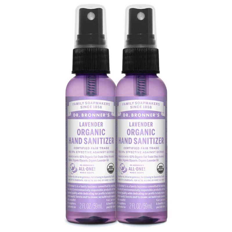 organic hand sanitizer spray