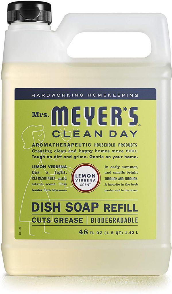 Mrs. Meyers Liquid Dish Soap Refill Lemon Verbena 48 OZ Pack 1 1