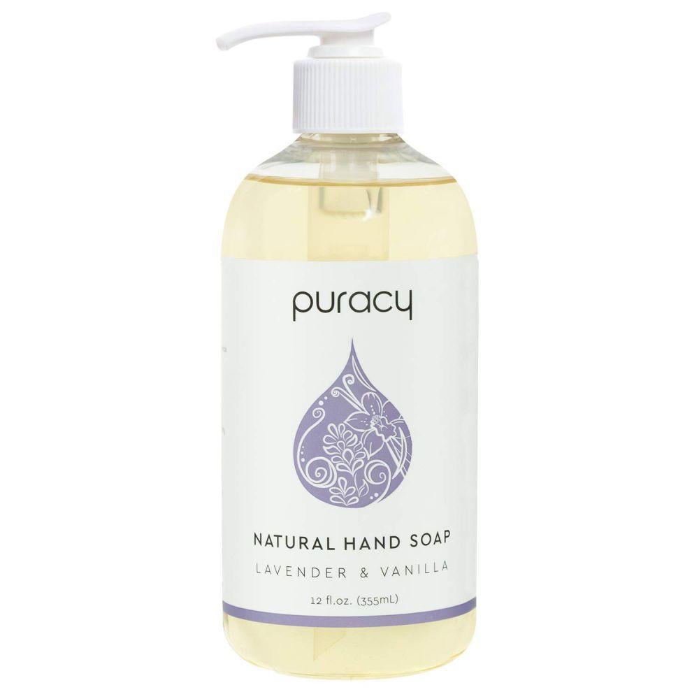 Puracy Natural Gel Hand Soap Refill Lavender Vanilla Moisturizing Liquid Hand Wash 64 Ounce