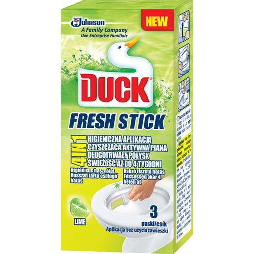 duck fresh stick lime zelowe paski do toalety 3 sztuki.520x520 s