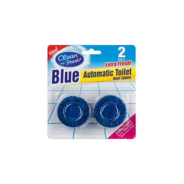 2PK Blue Automatic Toilet Bowl Cleaner Tablets, Bathroom Toilet Tank Cleaner