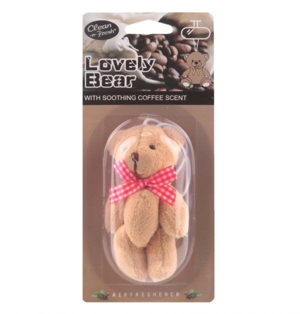 bear-shaped toy hanging car air freshener
