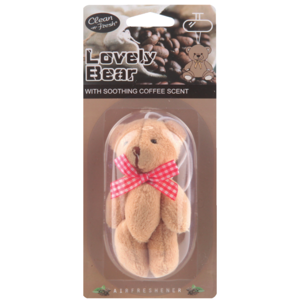 bear-shaped toy hanging car air freshener