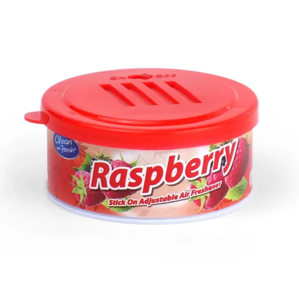 Stick on adjustable air freshener raspberry, gel car air freshener