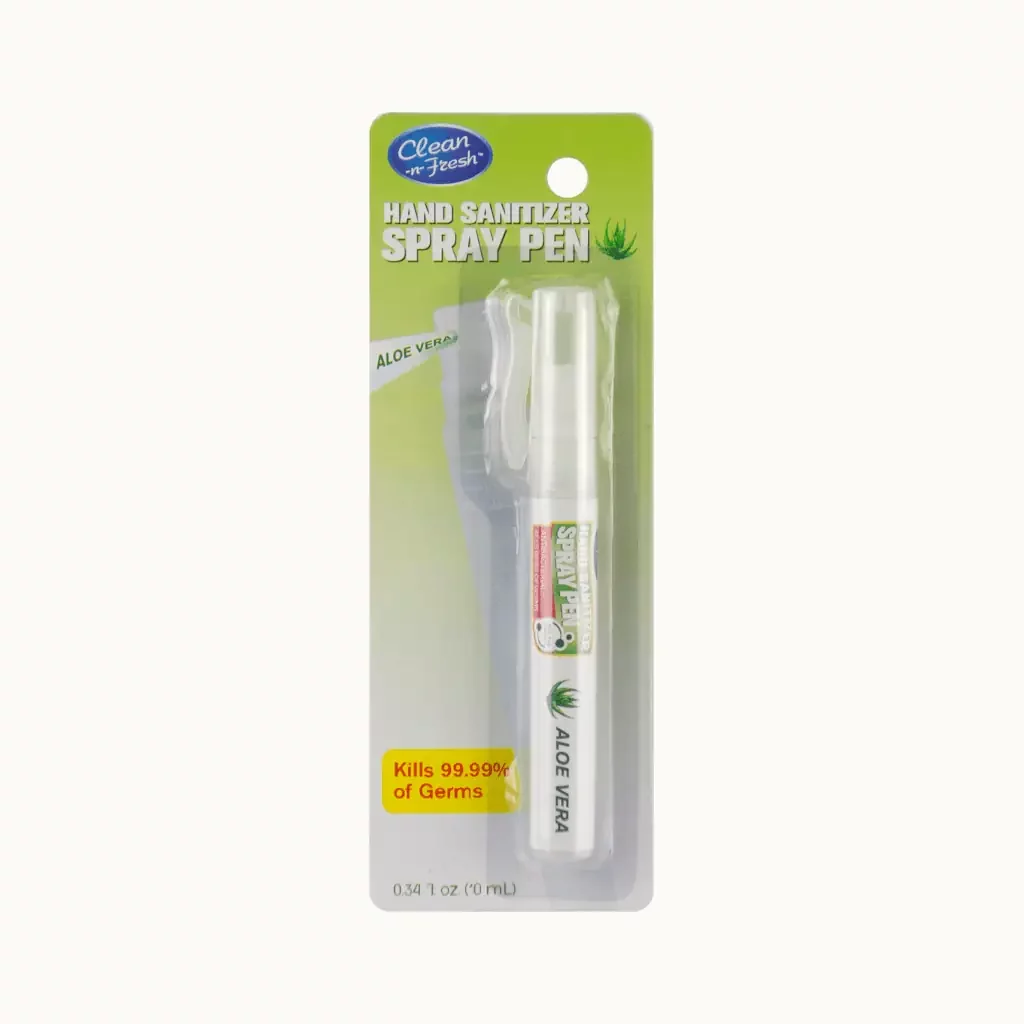 Cosmetic Manufacturer 7 pocket hand sanitizer spray pen aloe vera